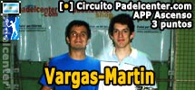 Vargas-Martin campeones de la XVIII del APP-A