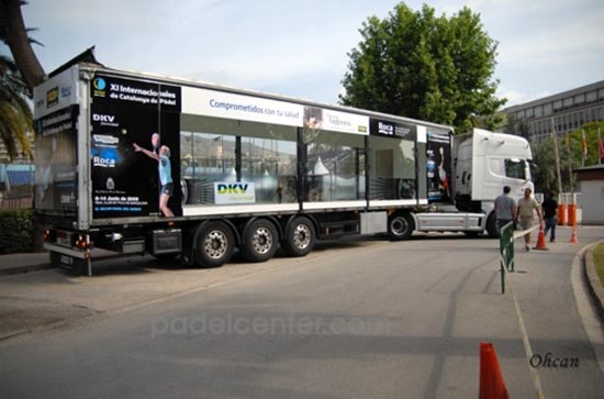 El Padel del PPT en cami&oacute;n y por las calles de Barcelona