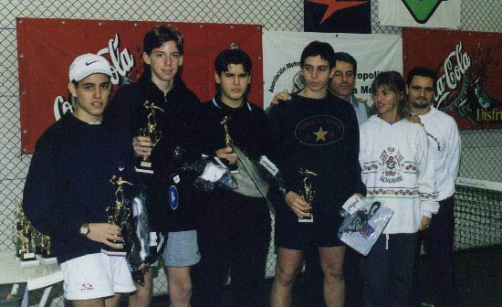 Antoine, Gutierrez, Ibañez y Fumero-entrega de premios tercera etapa