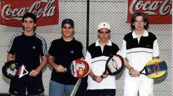 Fumero, Ibáñez, Antoine y Gutiérrez-final cadetes segunda etapa