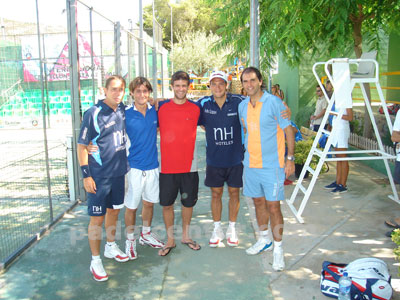 Zunino y Vazquez junto a Reca, Nerone y Nito Brea