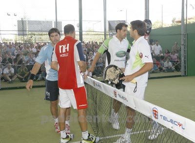 Momento hist&oacute;rico. Nerone-Gutierrez le quitan el invicto a Belasteguin-Diaz