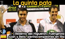 Quien dice cuatro dice cinco. Bela y Juan lo hacen de nuevo en Fuengirola ante Lima-Mieres