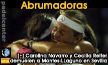 Reiter-Navarro, demoledoras en Sevilla ante Montes-Llaguno