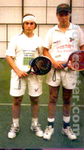 Matias Díaz y Bela. Ayer, compañeritos, hoy rivales.